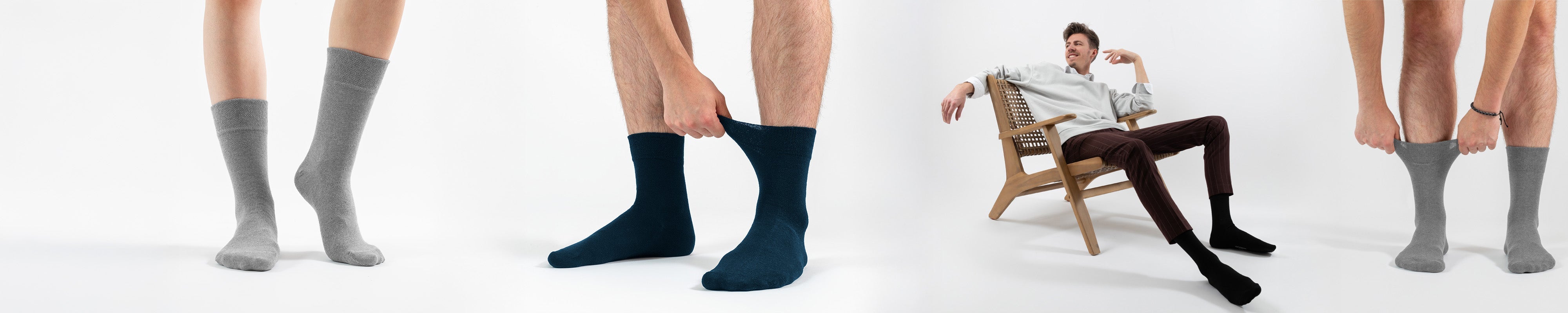 100% Baumwollsocken für Herren