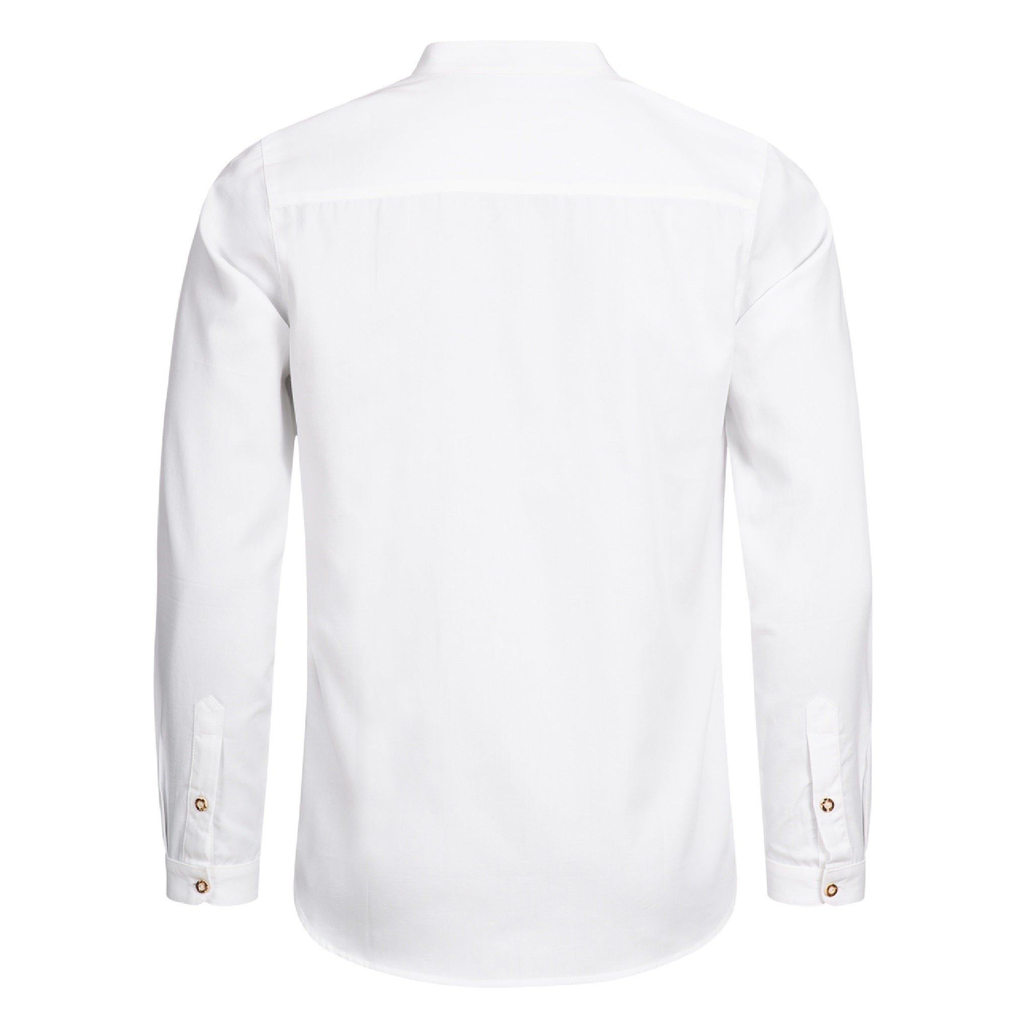 Stockerpoint Trachtenhemd OC-Fredi | Weiss mit Stehkragen| Regular Fit