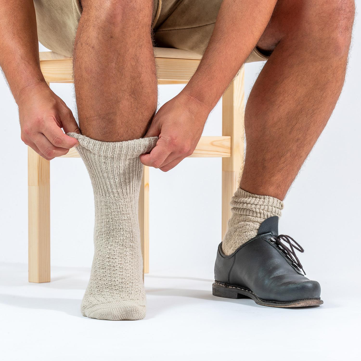 Stockerpoint Herren Kurze Trachtensocken 1er Pack (Modell: OC-Ludwig)