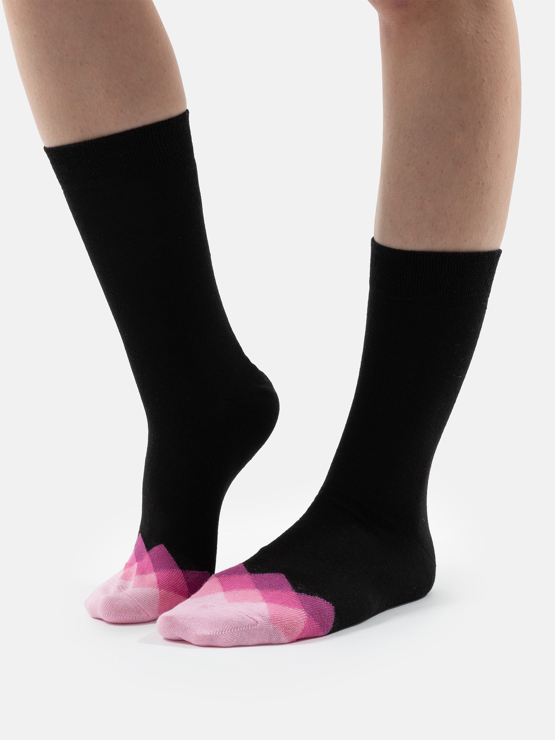 Evelin - Baumwollsocken mit Farbakzente Damen