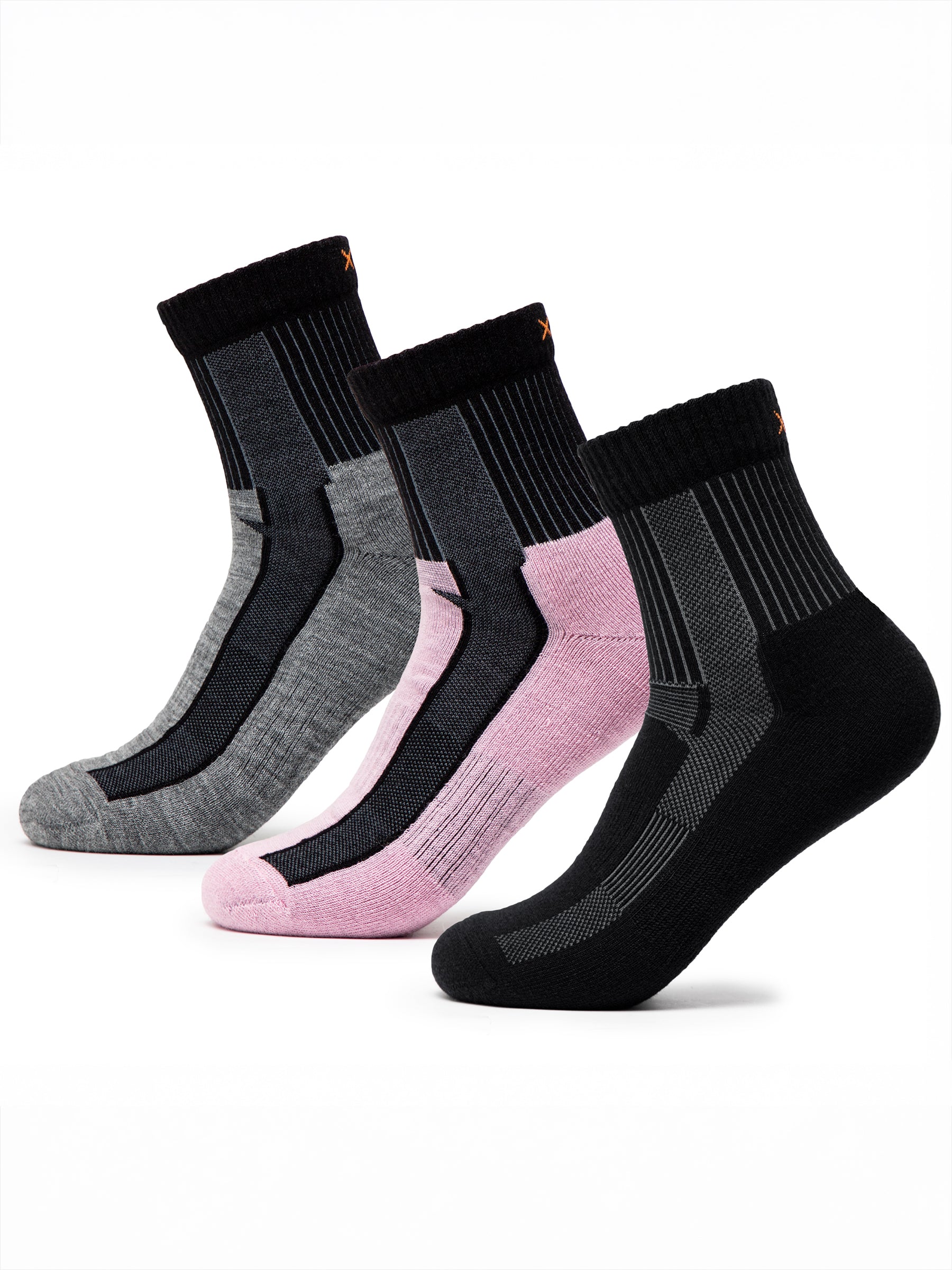 #farbe_3 Paar | Schwarz-Pink-LightGrey