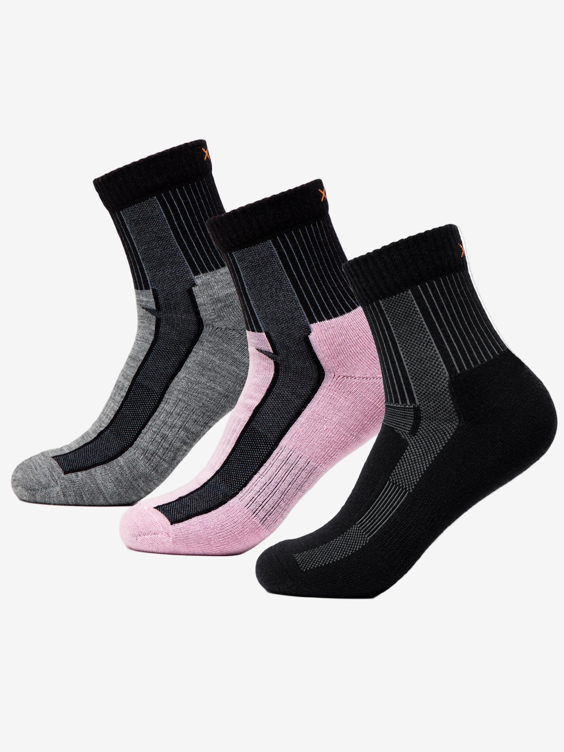 #farbe_3 Paar | Schwarz-Pink-LightGrey