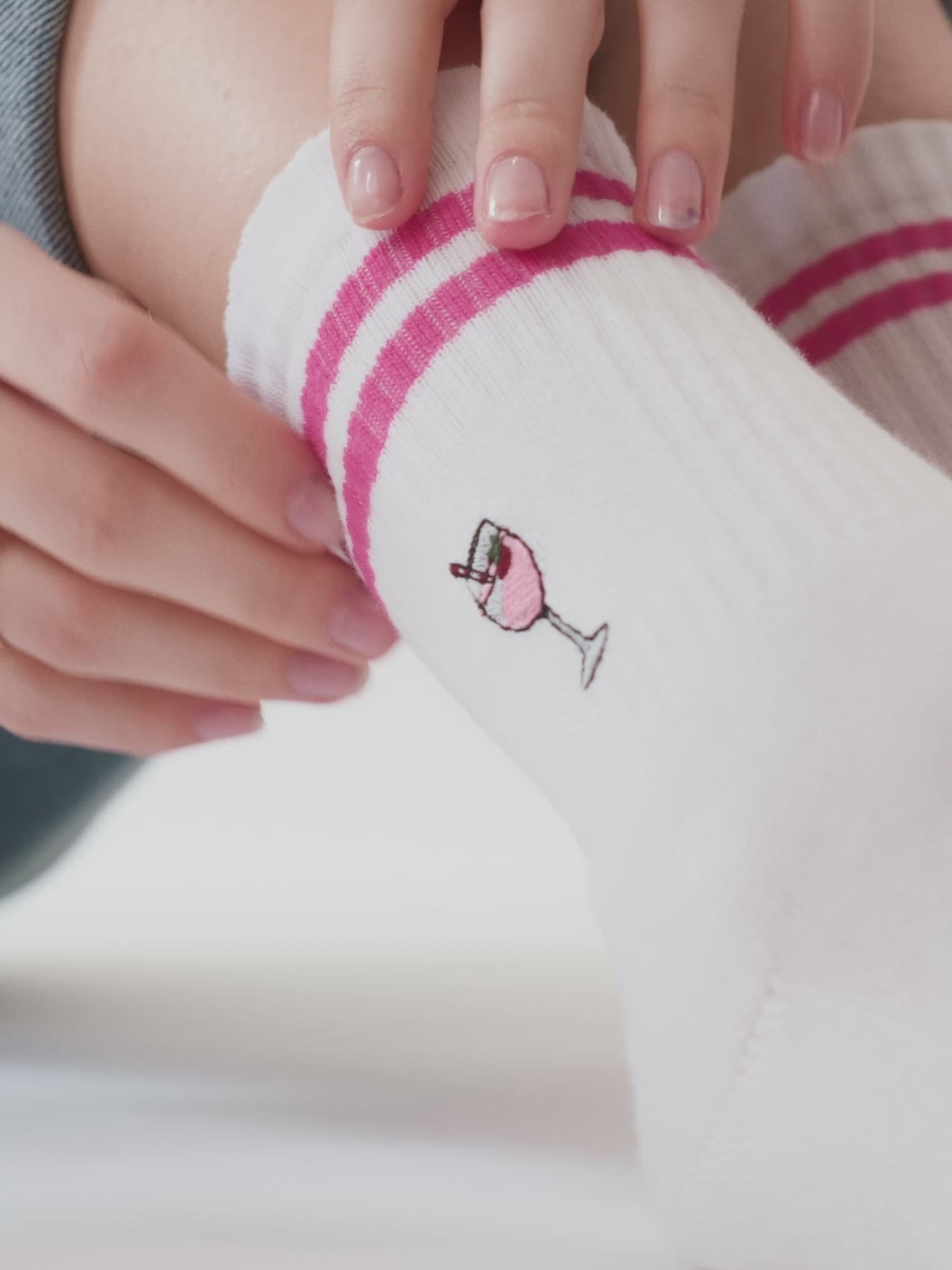 Video - Tennissocken mit Motiv 2