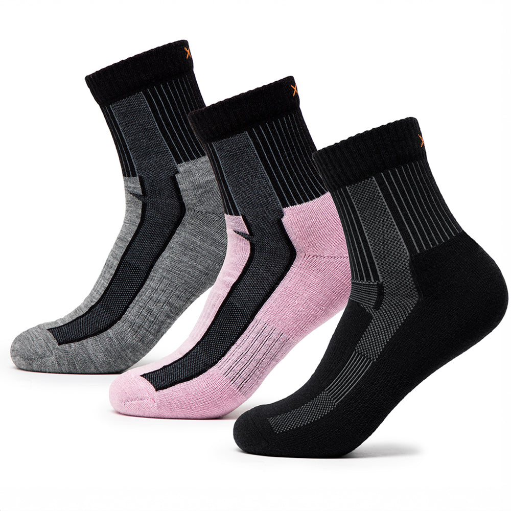 #farbe_3 Paar | Schwarz-Pink-LightGrey