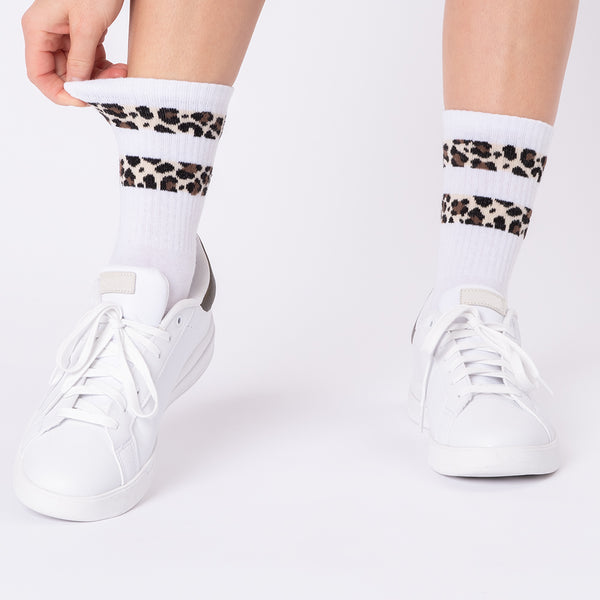 Nala - Tennissocken mit Leopardenmuster Damen
