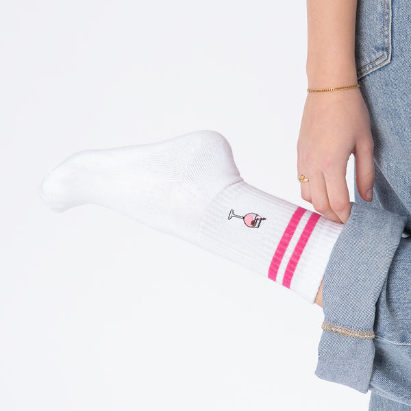 Summer - Tennissocken mit Motiv und Streifen