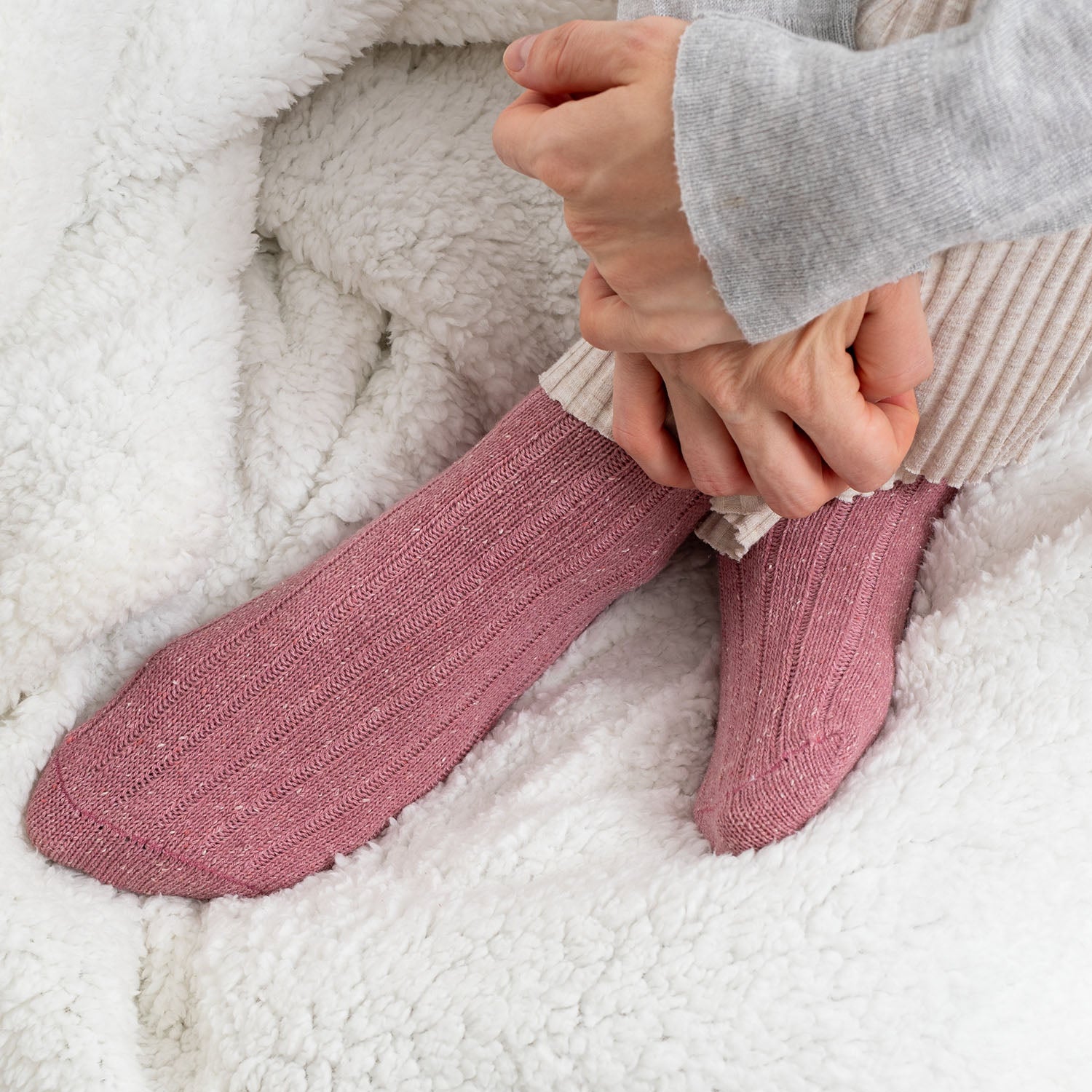 Damen Warme Wollsocken 3er Pack (Modell: Leni)