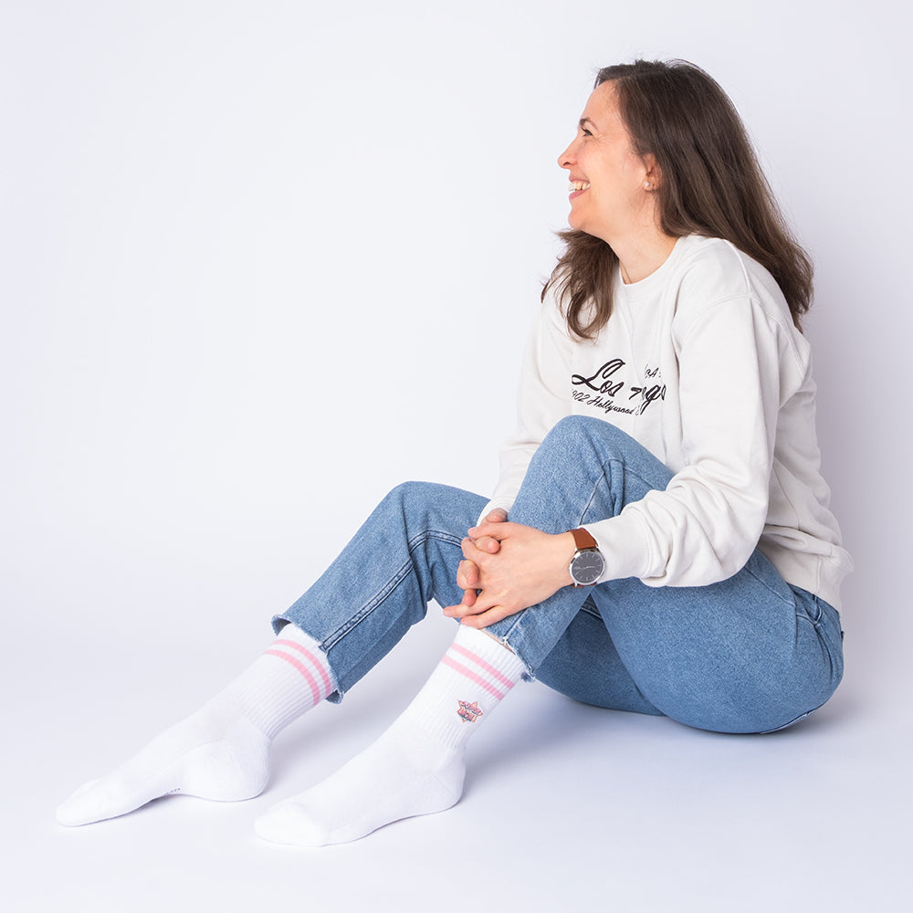 Damen Mama Geschenk Tennissocken 3er Pack (Modell: Mom)