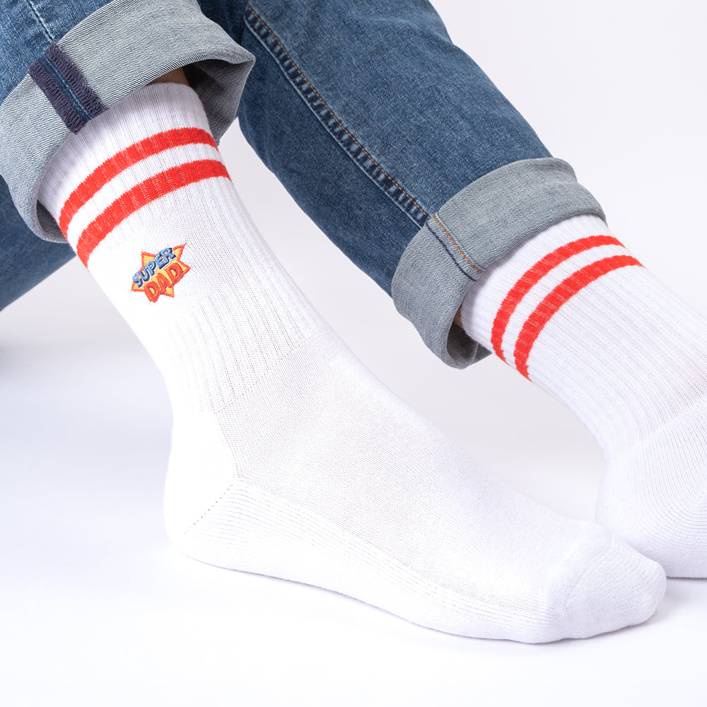 Herren Papa Geschenk Tennissocken 3er Pack (Modell: Dad)
