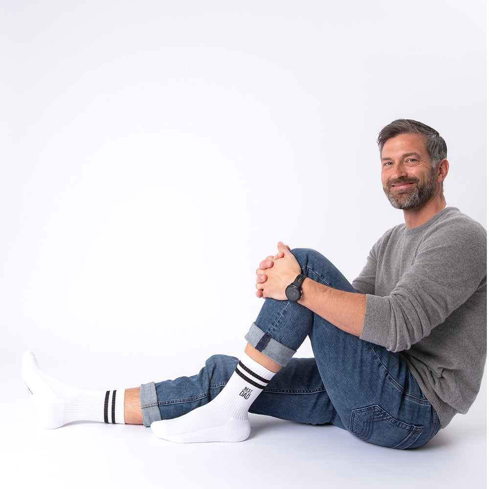 Herren Papa Geschenk Tennissocken 3er Pack (Modell: Dad)