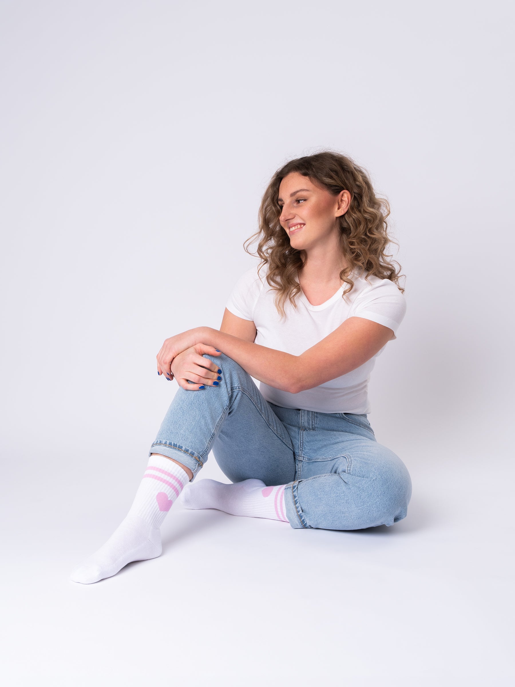 Venus - Tennissocken mit Herzmotiv Damen