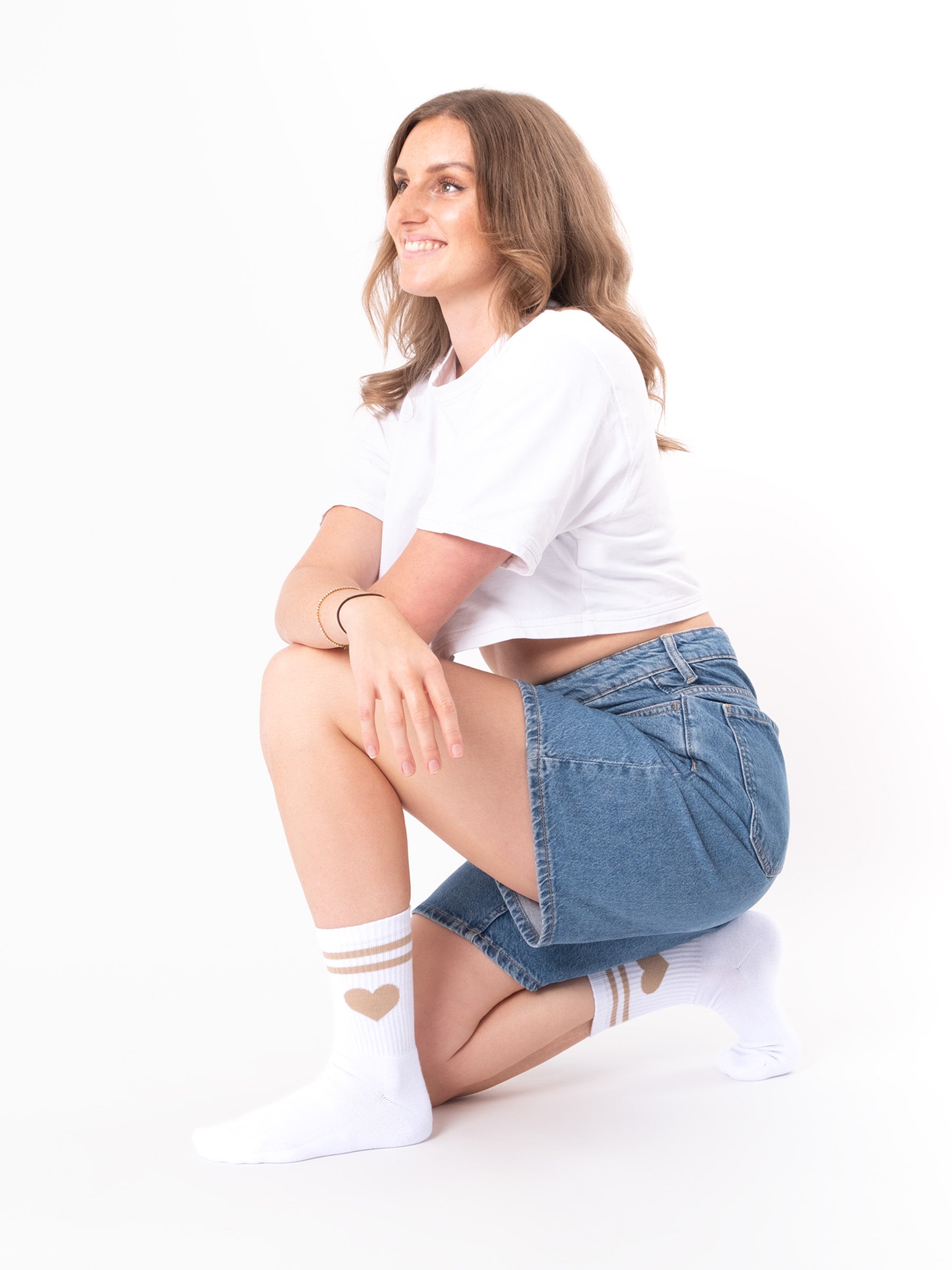 Venus - Tennissocken mit Herzmotiv Damen
