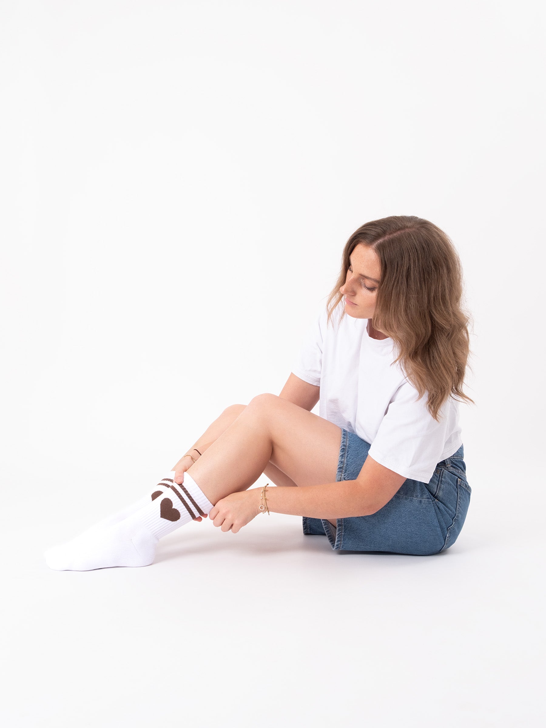 Venus - Tennissocken mit Herzmotiv Damen