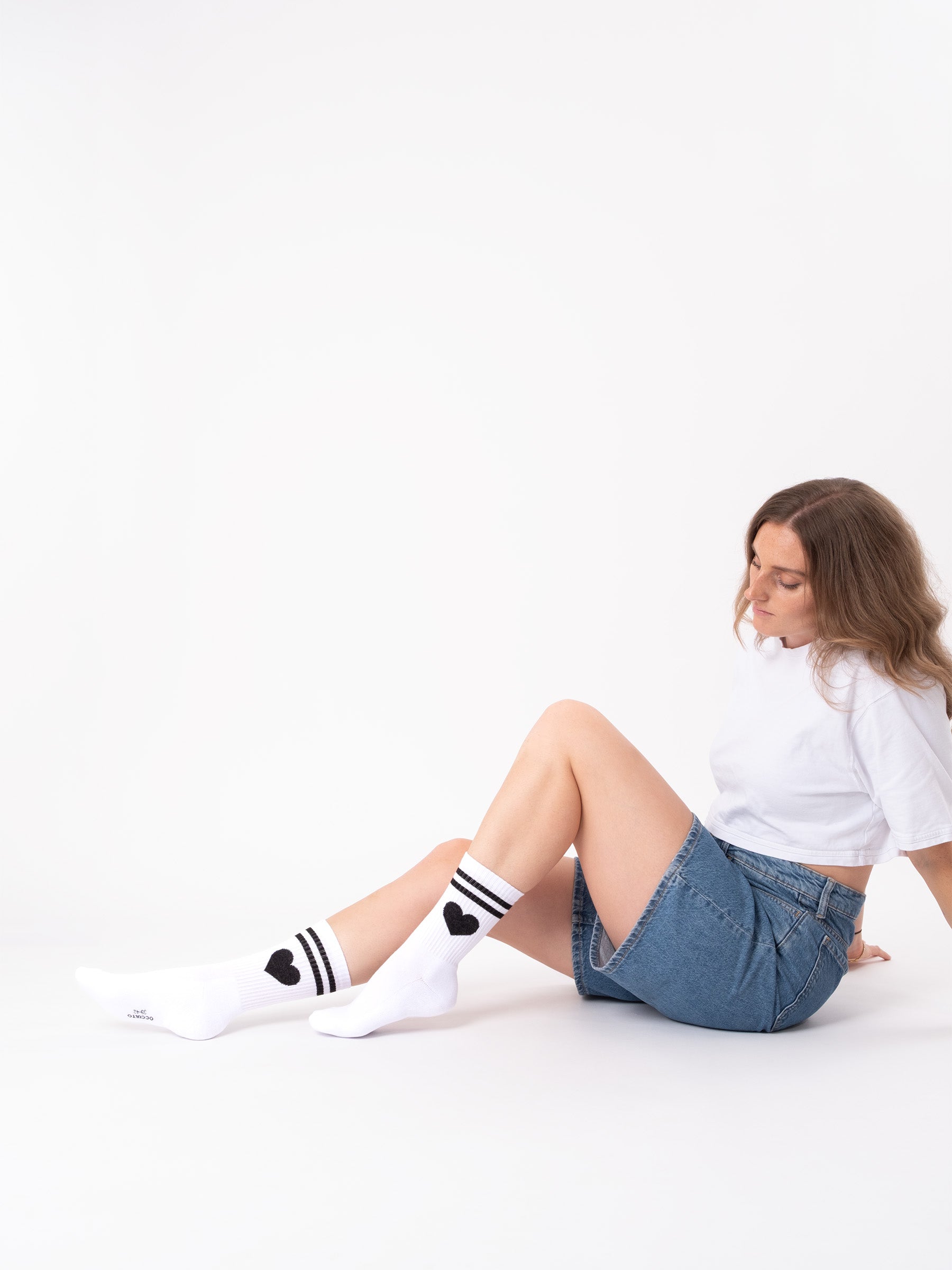 Venus - Tennissocken mit Herzmotiv Damen