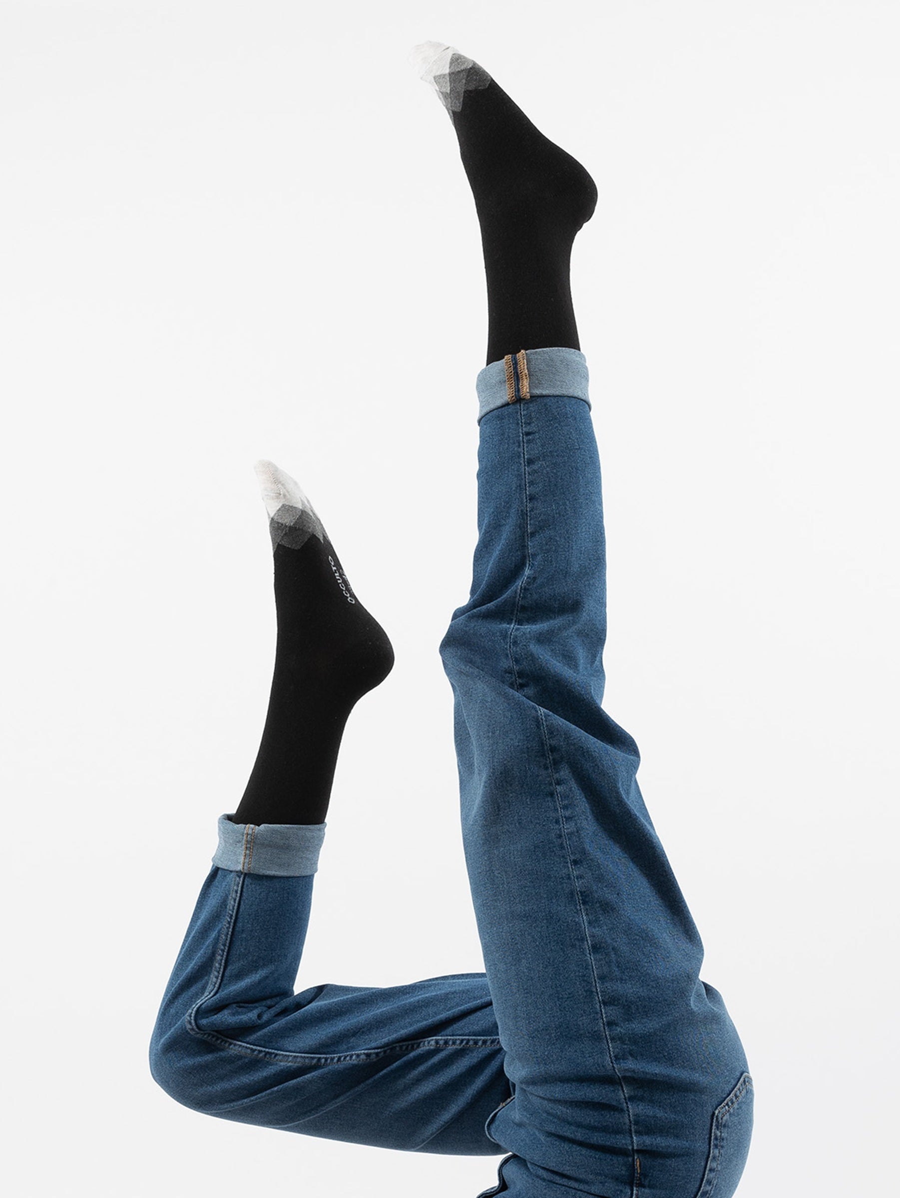 Baumwollsocken mit Farbakzente