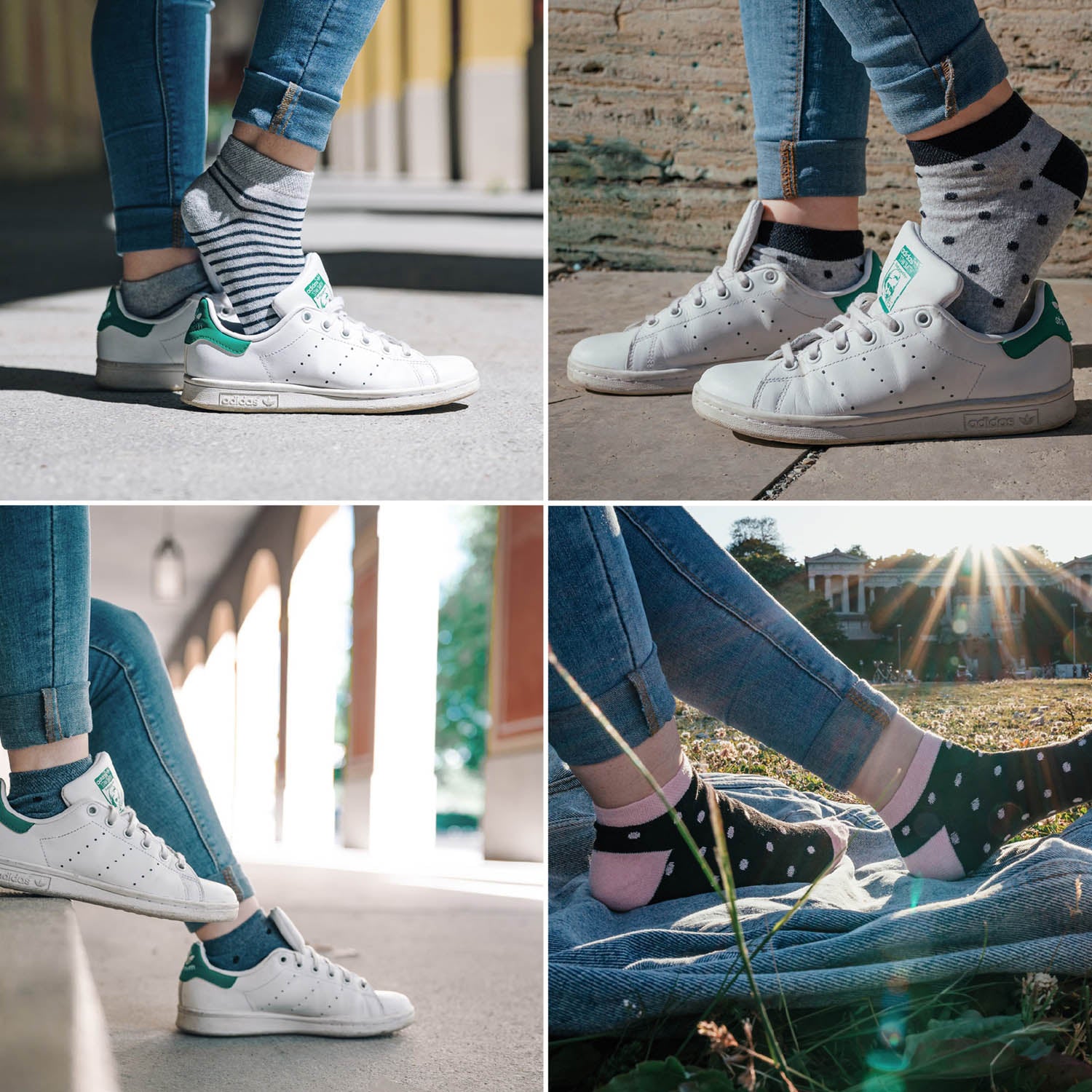 Sneaker Socken mit Mustern für Damen im 8er-Pack kaufen | OCCULTO | 