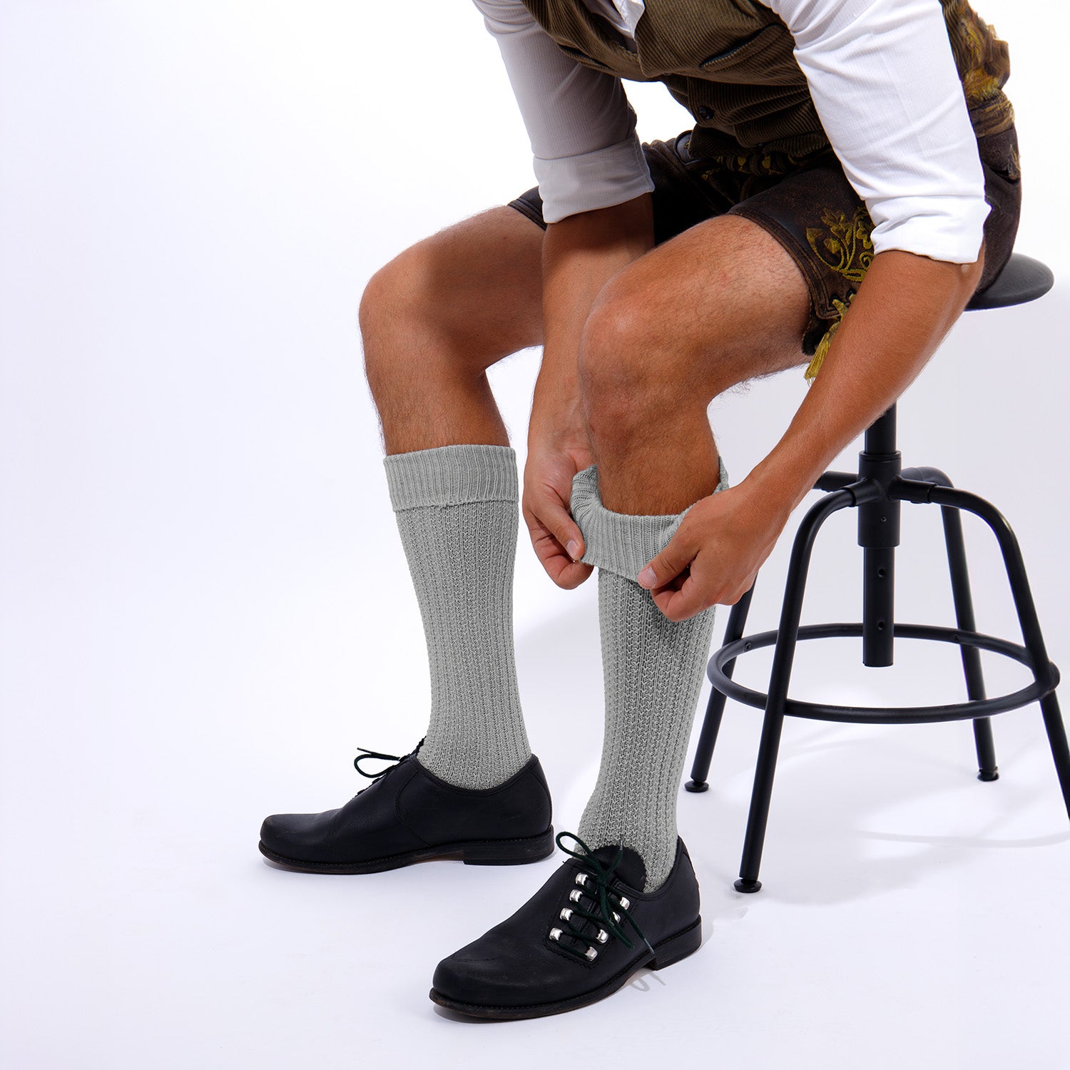 Stockerpoint Herren Lange Trachtensocken 1er Pack (Modell: OC-Markus)