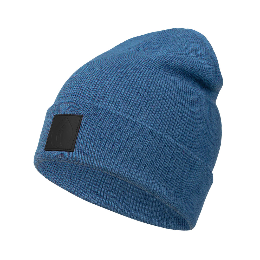 Winter Mütze mit schwarzem Lederpatch kaufen | OCCULTO