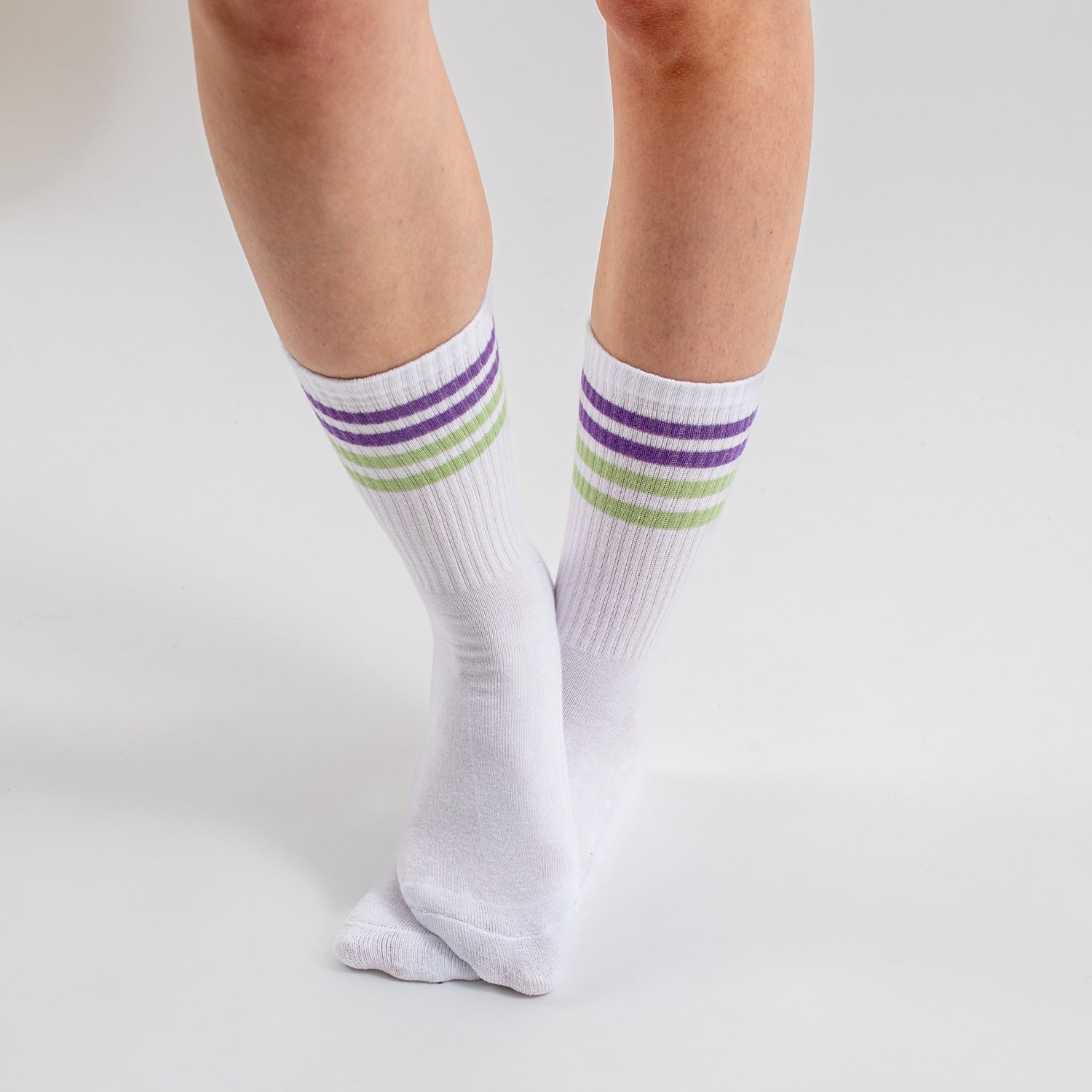 Damen Retro Tennis Socken 6er Pack (Modell: Steffi)