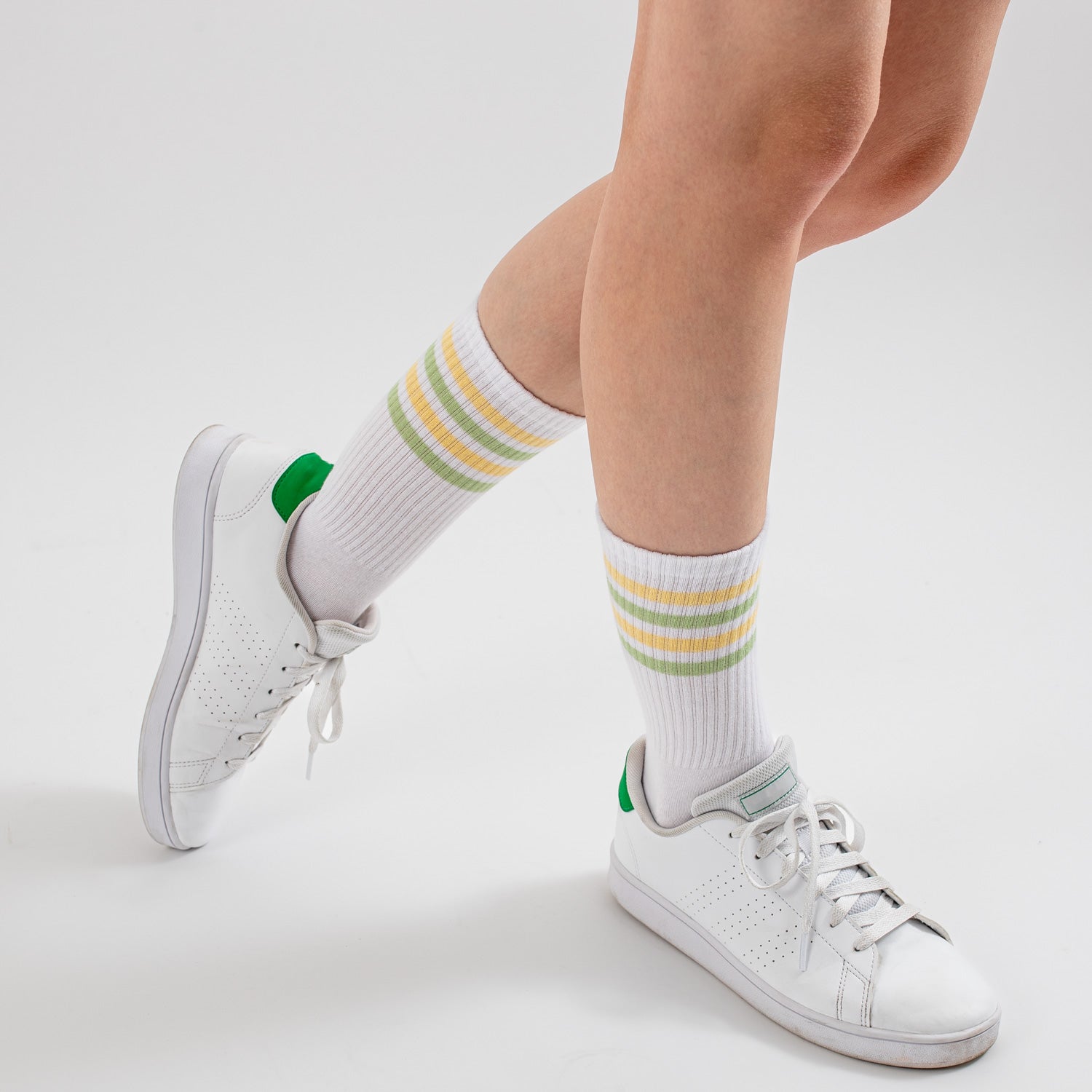 Damen Retro Tennis Socken 6er Pack (Modell: Steffi)