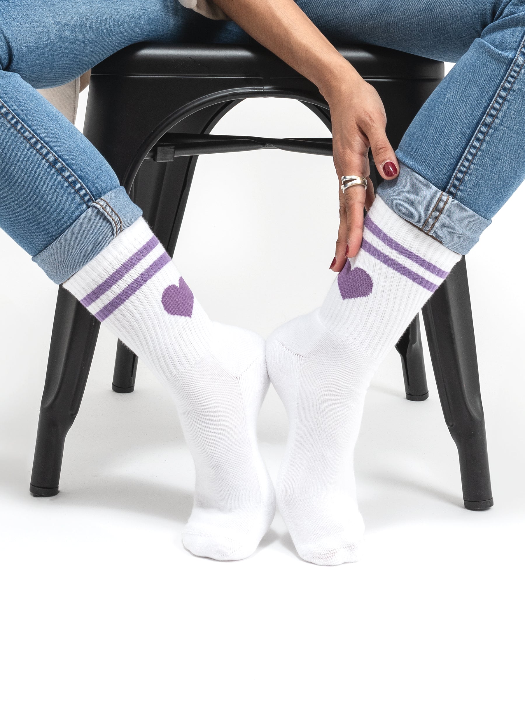 Venus - Tennissocken mit Herzmotiv Damen