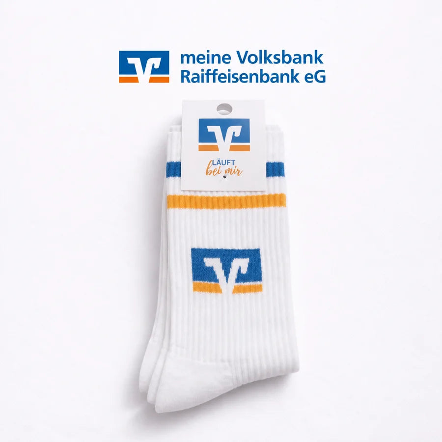 Volksbank Raiffeisenbank &ndash; Socken mit Logo